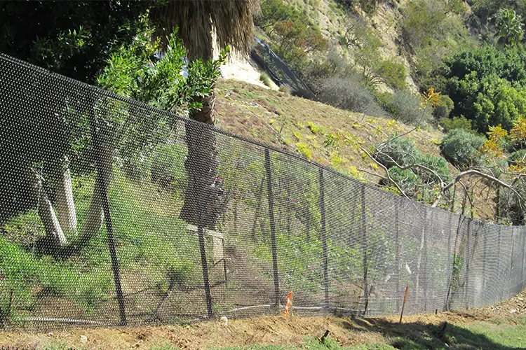 Residential chain link fencing